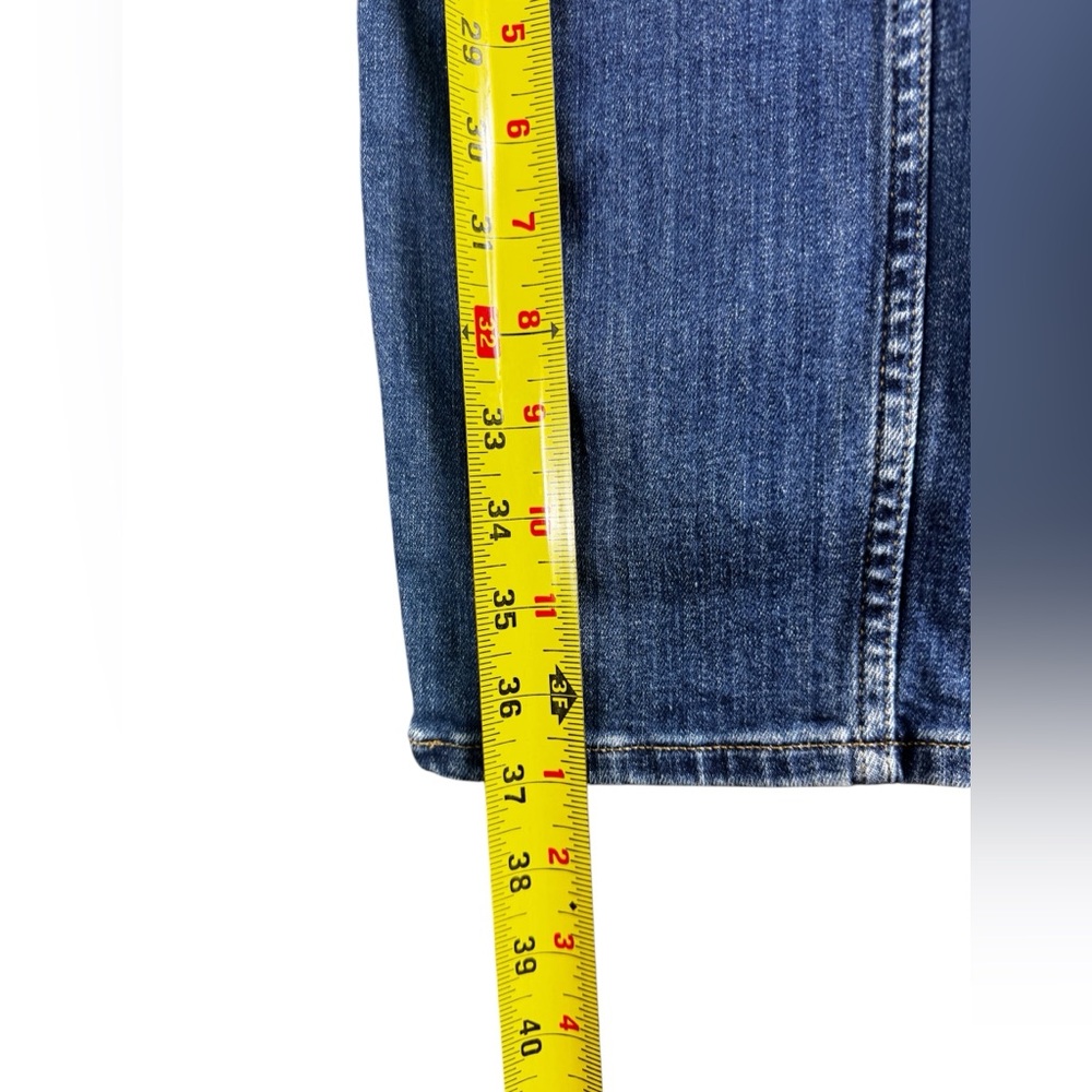 J Crew Women's Jeans Size 28 9" Vintage Slim Straight Blue Denim Whiskering - Picture 3 of 9